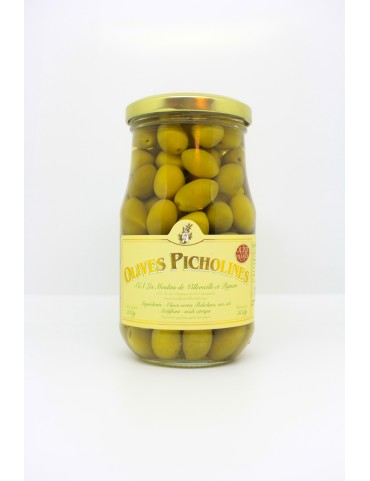 Olives Picholines 350 grs-Olives-Les Moulins de Villevieille et Pignan